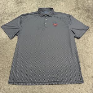 USGA Golf Polo Shirt Olympic Club US Amateur 125th Mens 2XL Blue Gingham Check